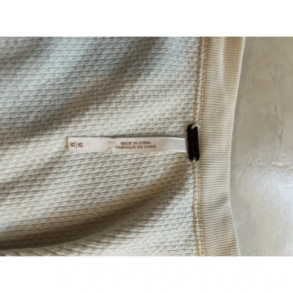 Free People Vintage Fiesta Meadow‎ Embellished Thermal Waffle Anthropologie M
